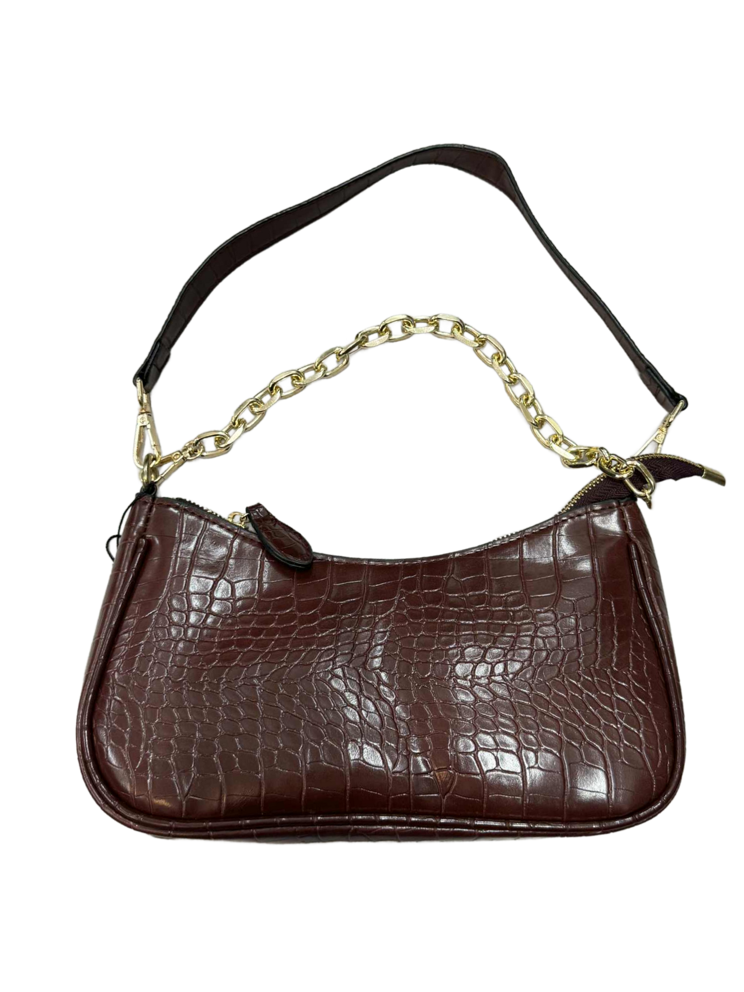 Tripp - Textured Shoulder Bag - Cherry Chocolate