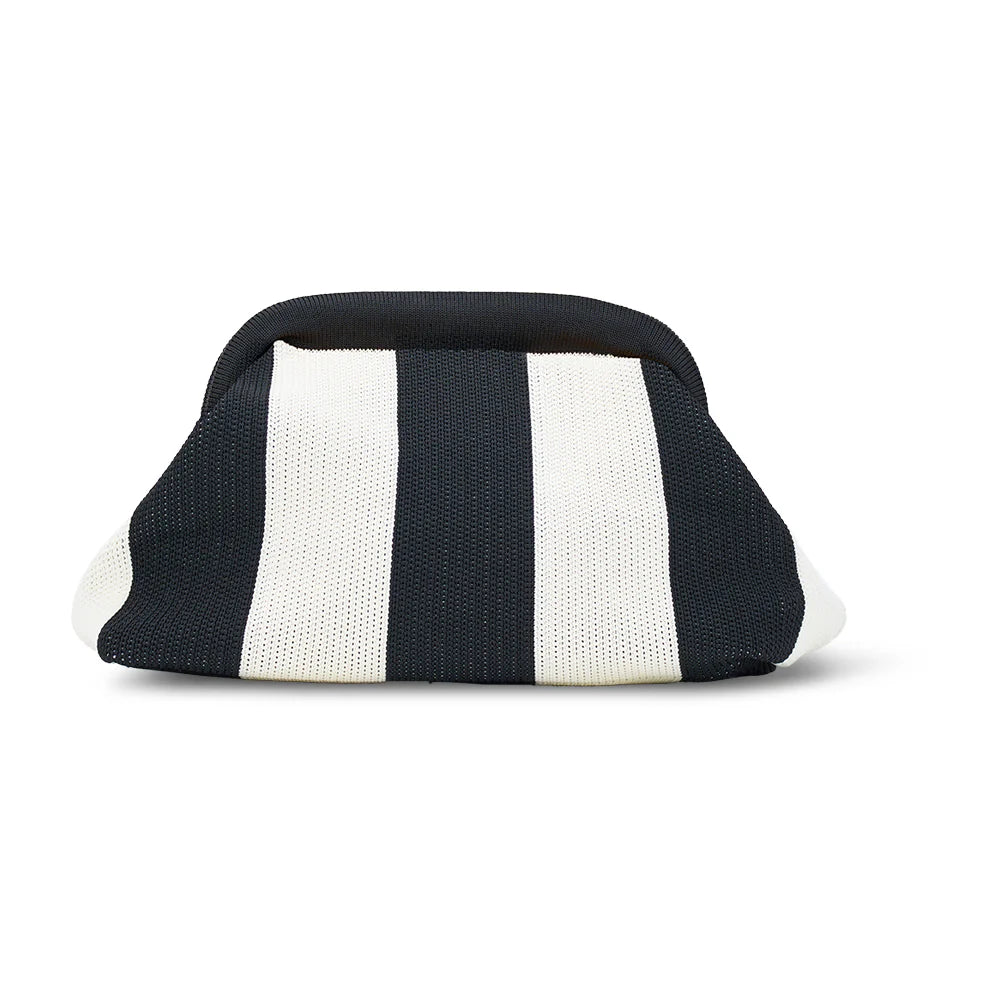 ANNABEL TRENDS - Dumpling Clutch - Black/Cream