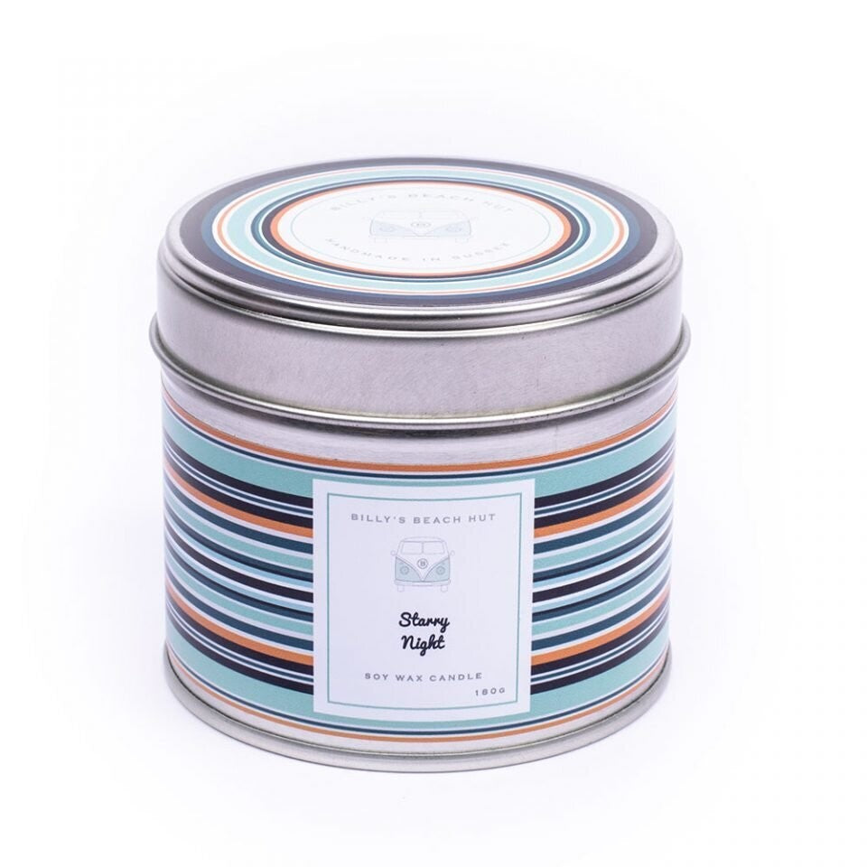 BILLY'S BEACH HUT - Candle in Tin - select from 12 scents