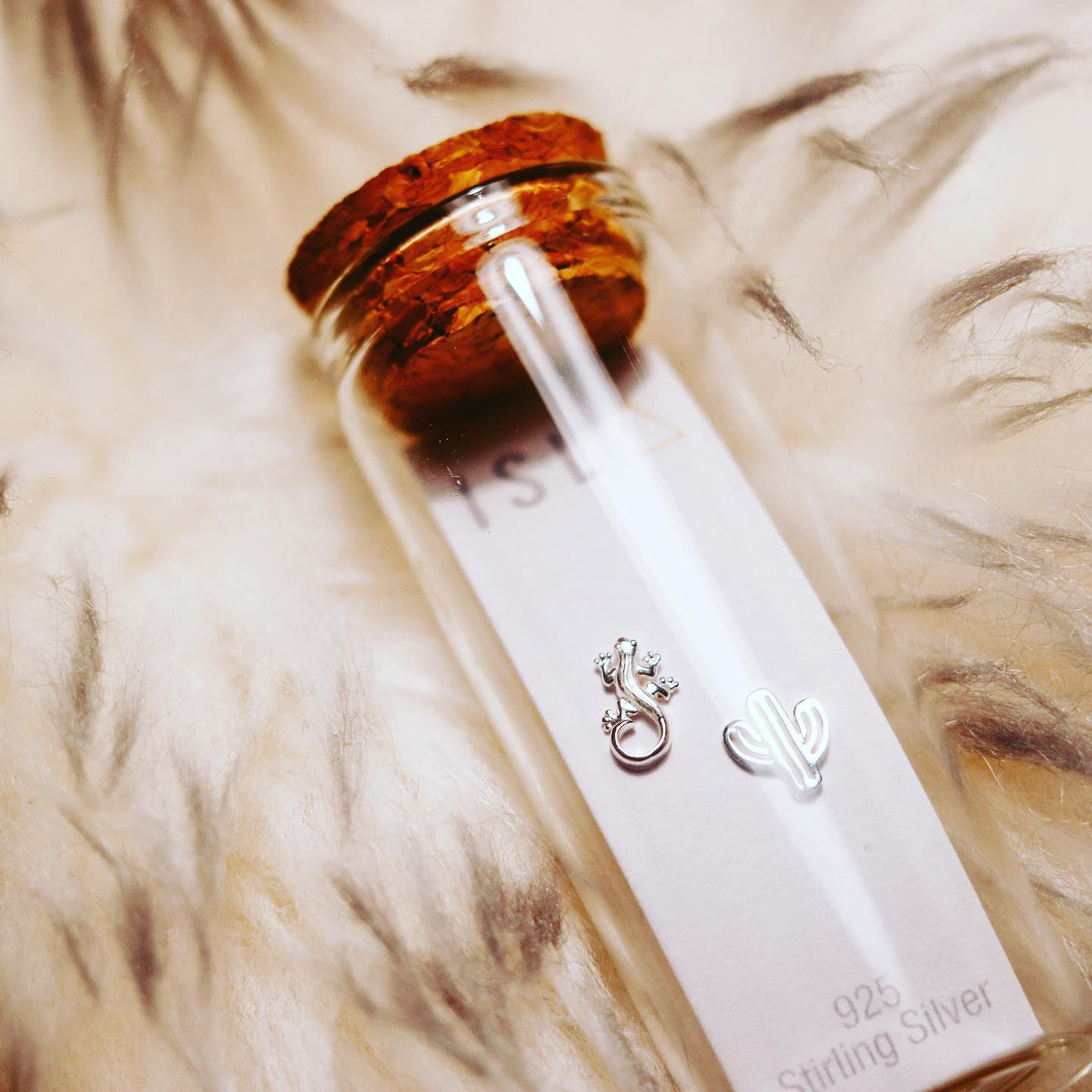 ISLA - Earrings - Cactus - Silver