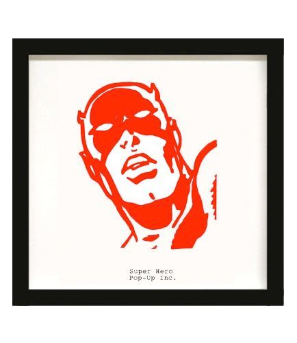 ART SLICE - Super Hero (framed print)