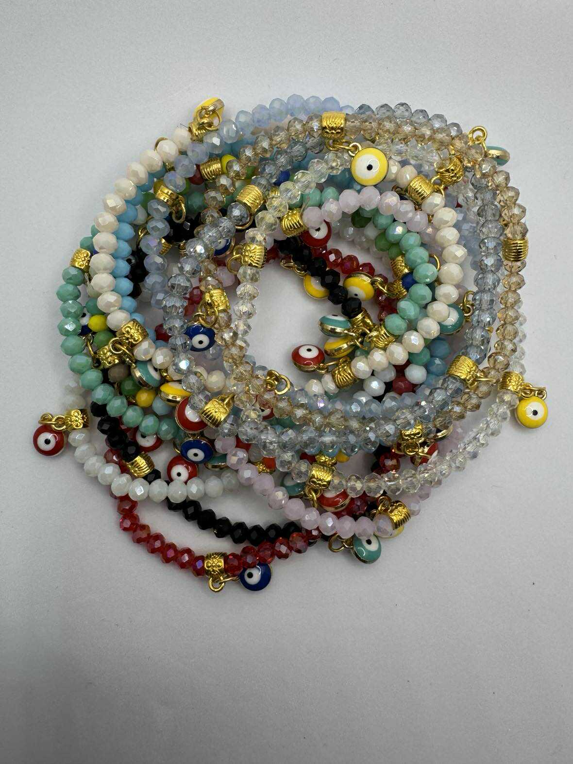 BRACELET - Mati Eye - Rose Water Opal