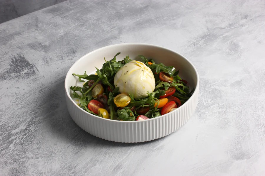 GABEL AND TELLER - Matte White Salad Bowl - Size: 26cm