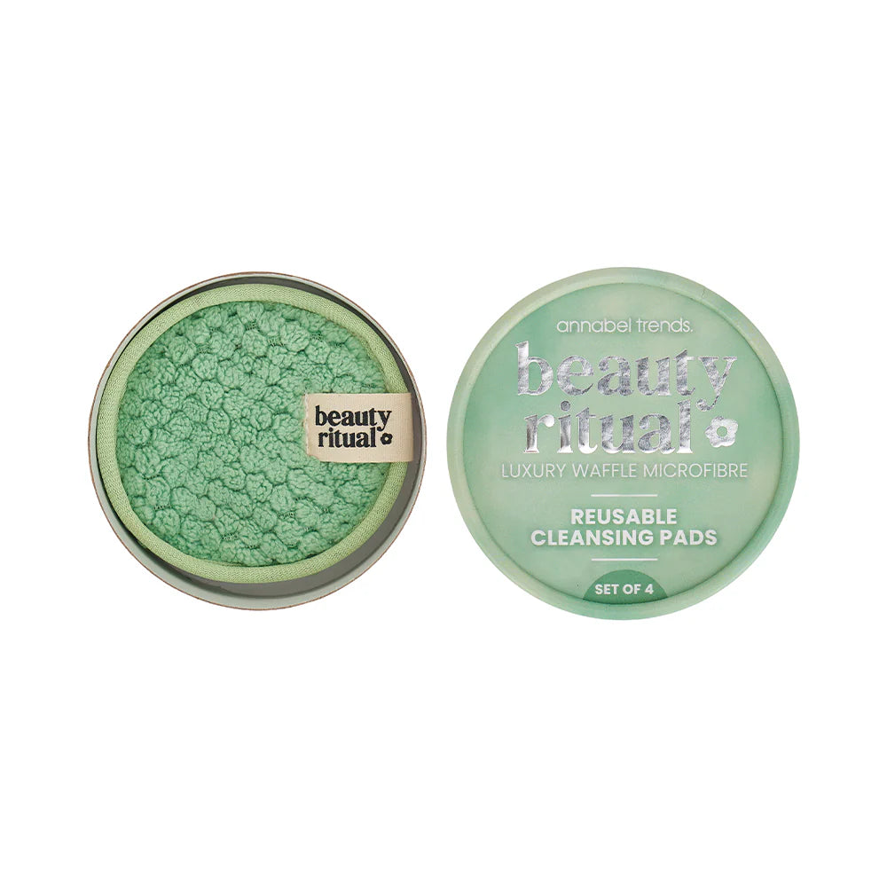 ANNABEL TRENDS - Beauty Ritual - Luxury Waffle Cleansing Pads - Moss - 4pc