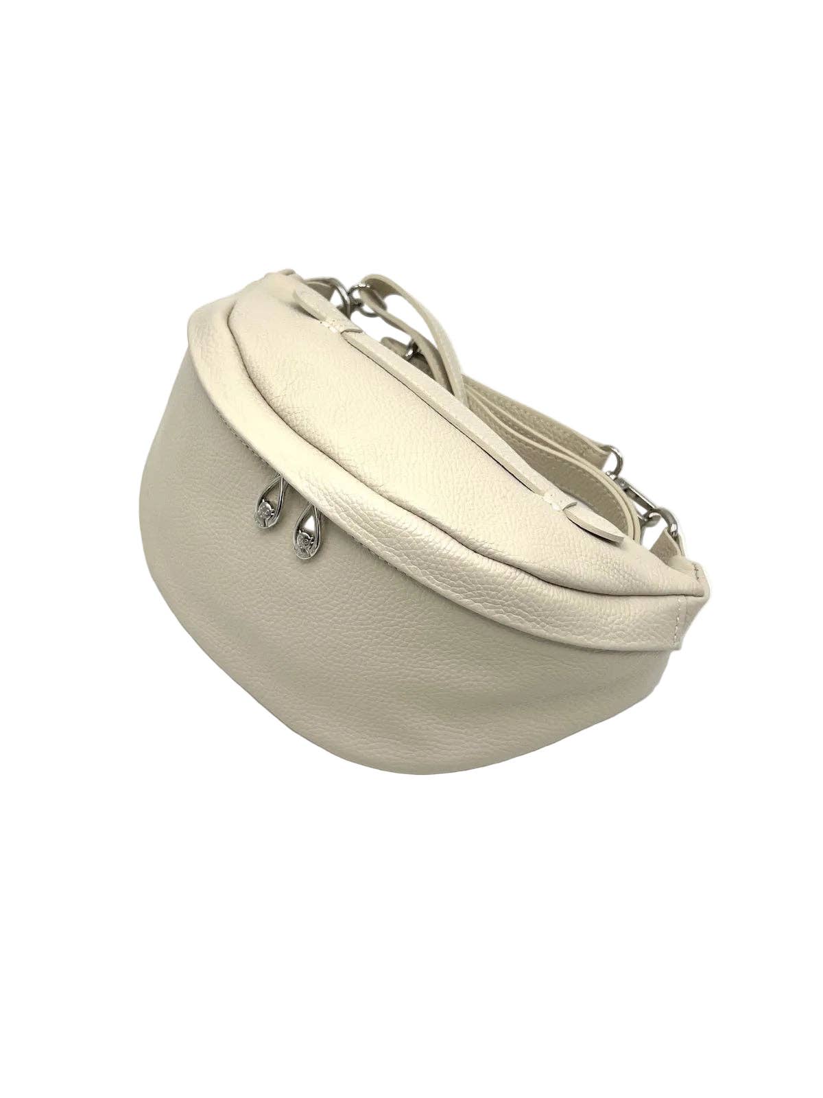 SUIE VALENTINI - Crossbody Bag - Beige (Genuine Leather)