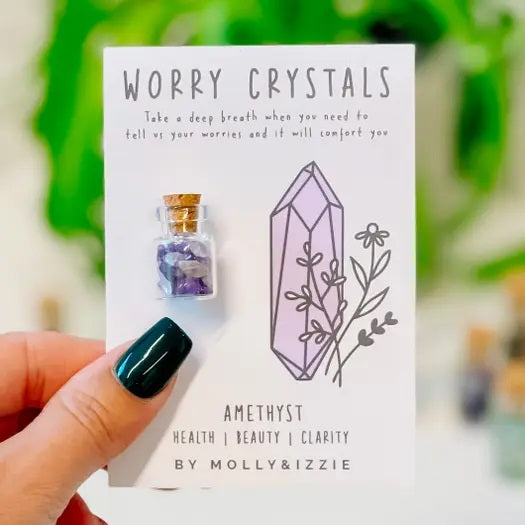 BY MOLLY & IZZIE - Worry Crystal - Amethyst