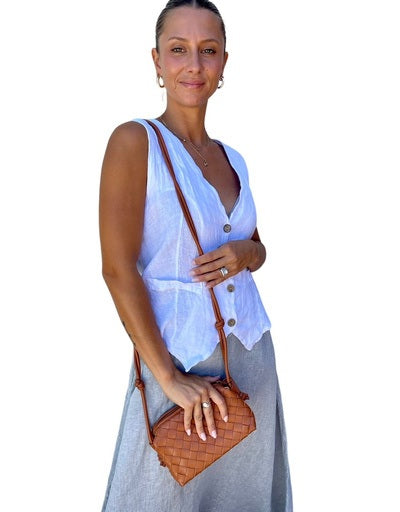 Tripp - Weave Bag - Tan