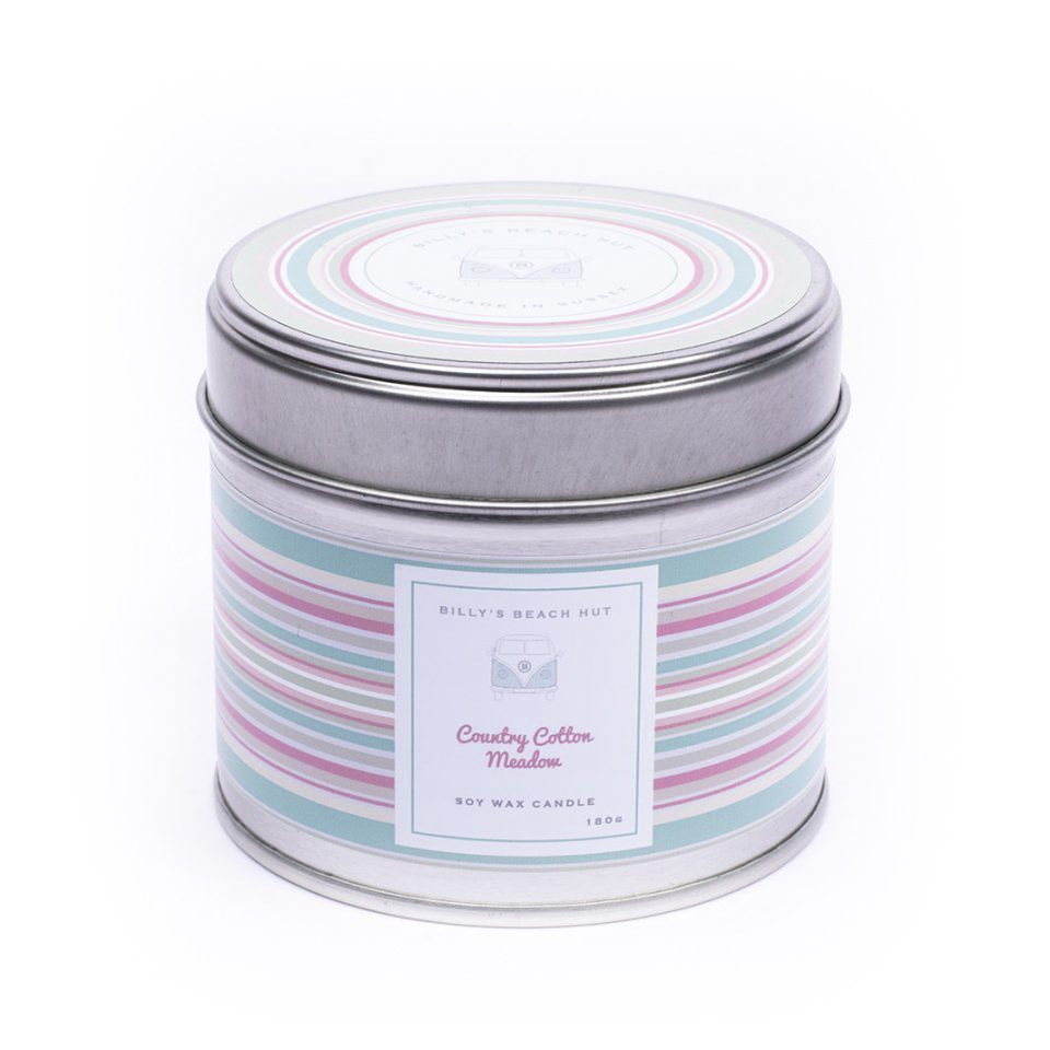 BILLY'S BEACH HUT - Candle in Tin - select from 12 scents