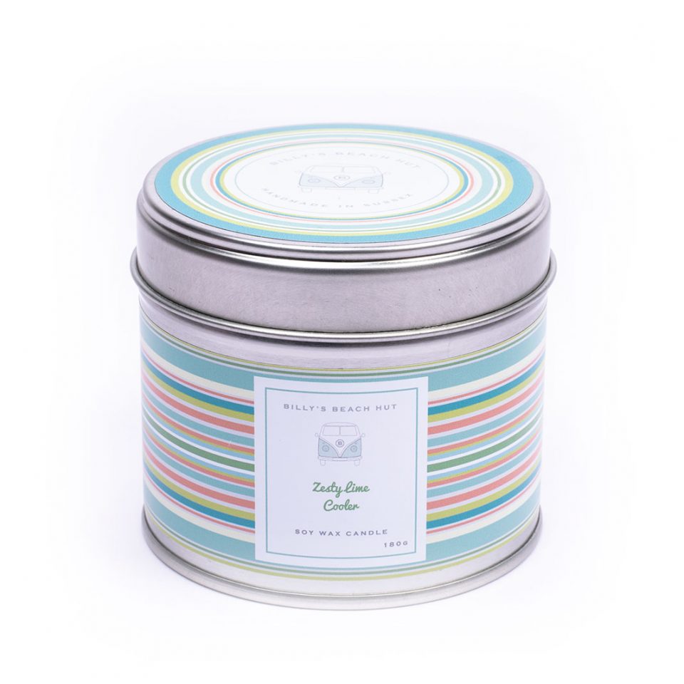BILLY'S BEACH HUT - Candle in Tin - select from 12 scents