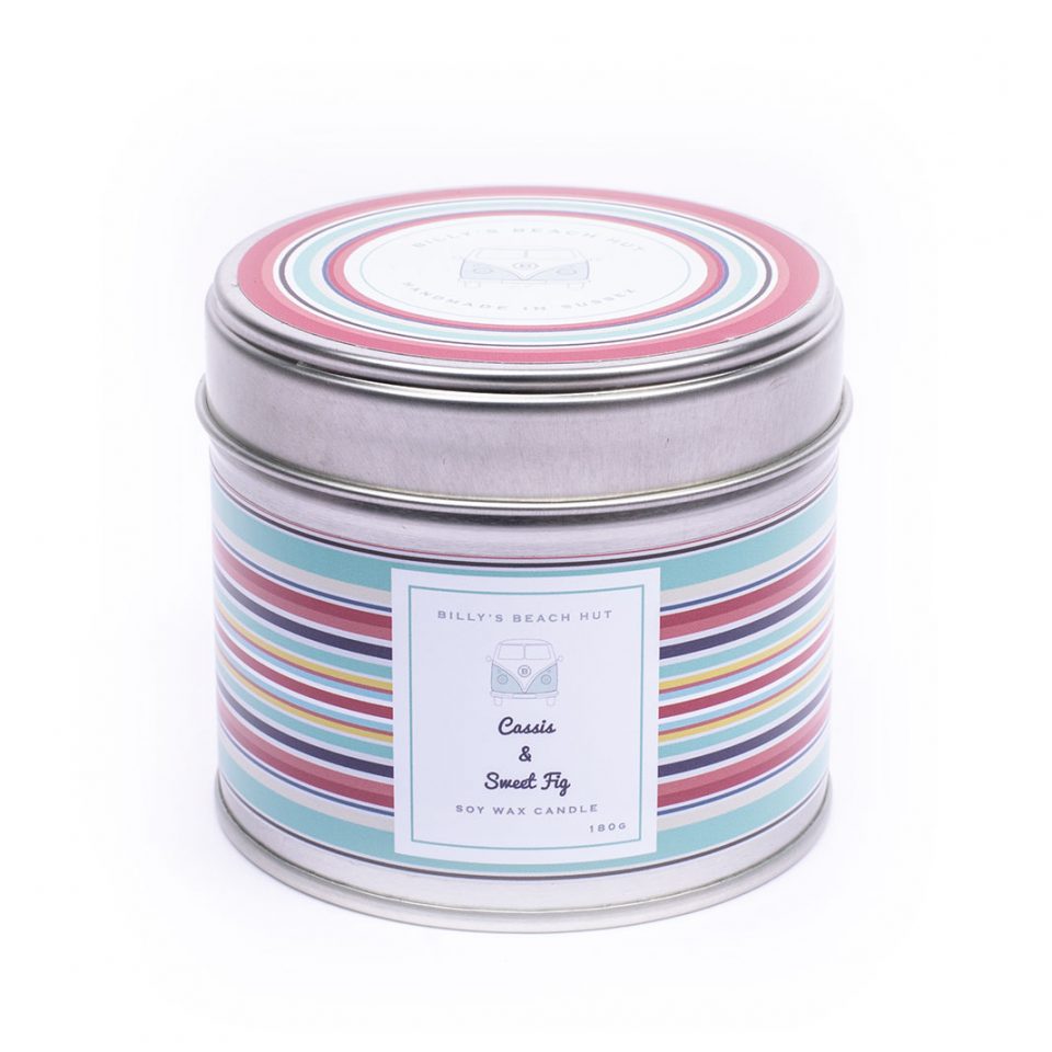 BILLY'S BEACH HUT - Candle in Tin - select from 12 scents