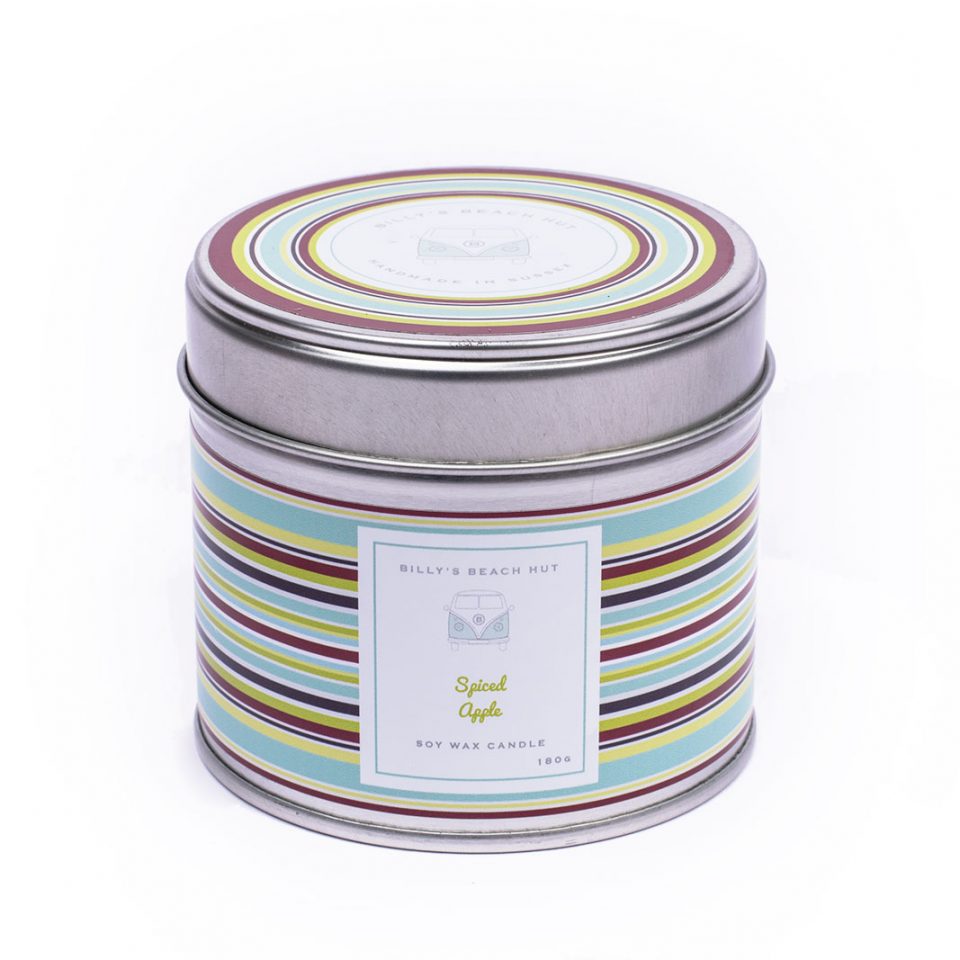 BILLY'S BEACH HUT - Candle in Tin - select from 12 scents