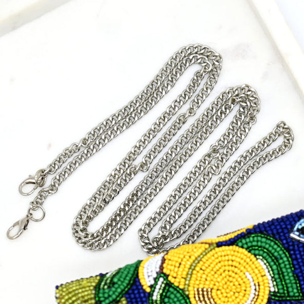 ANNA NOVA - BEADED BAG - Cherry Stripe Beaded Clutch