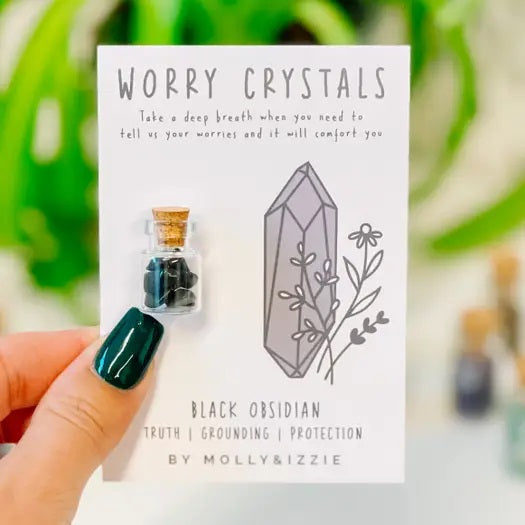 BY MOLLY & IZZIE - Worry Crystal - Black Obsidian