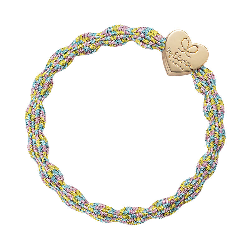 BY ELOISE - Metallic Bangle Band - Gold Heart - select from 6 colours