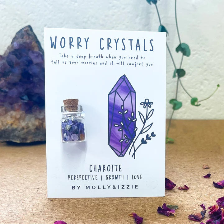 BY MOLLY & IZZIE - Worry Crystal - Charoite
