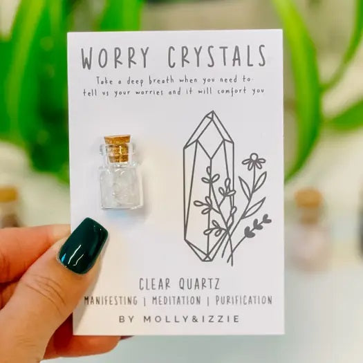 BY MOLLY & IZZIE - Worry Crystal - Clear Quartz