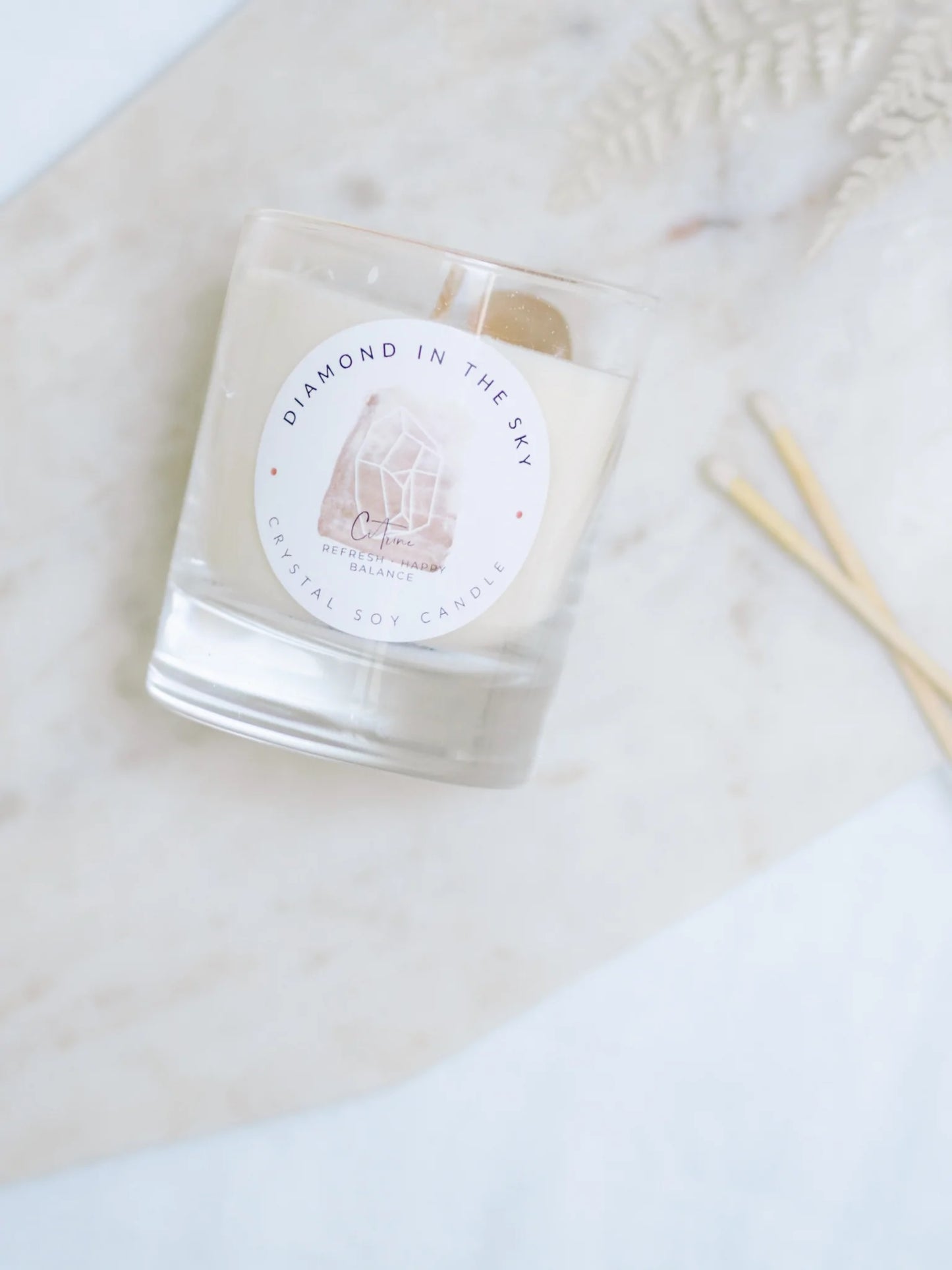 DIAMOND IN THE SKY - CRYSTAL CANDLE - select from 4 designs