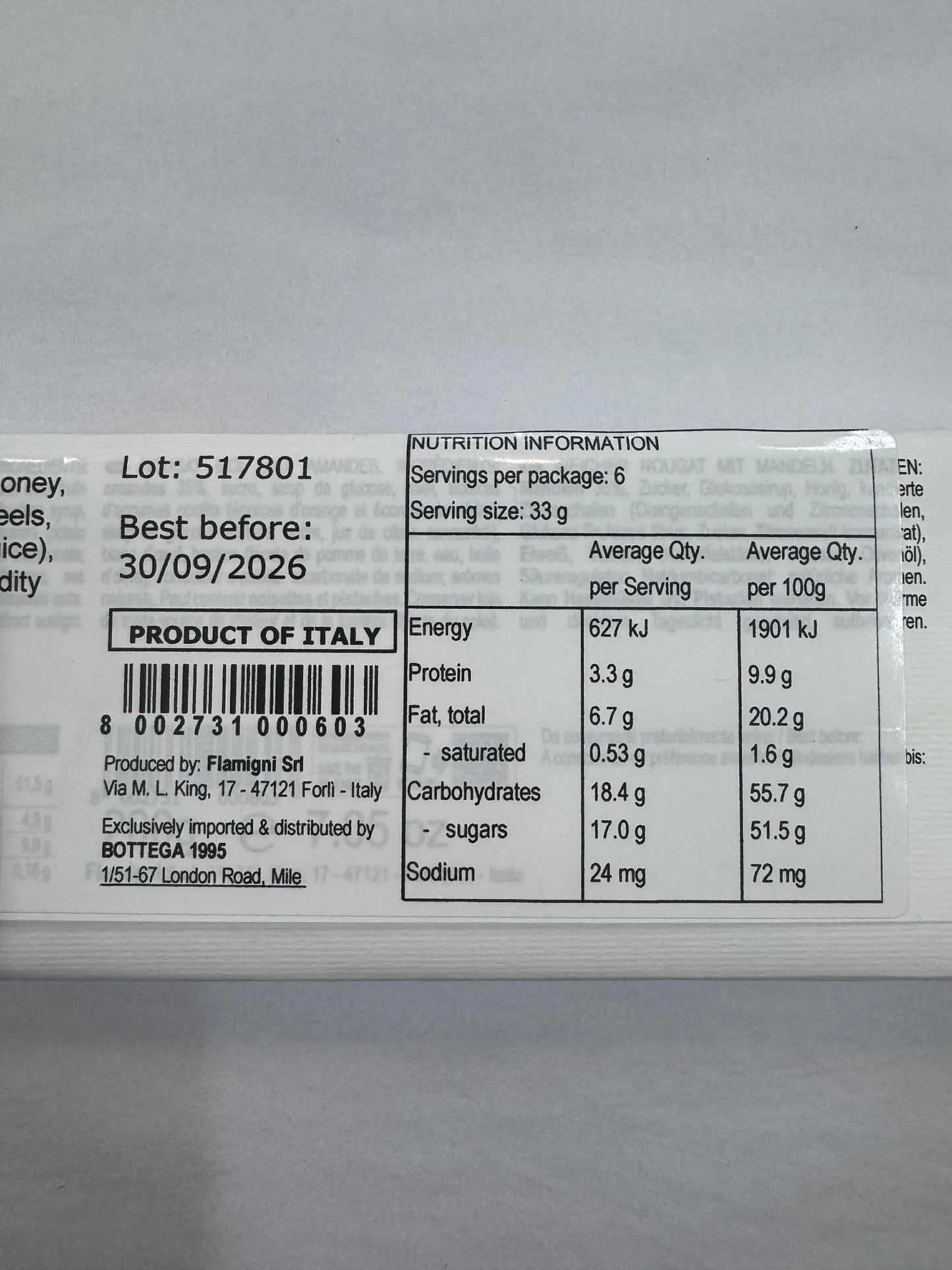 FLAMIGINI - Soft Nougat With Almonds