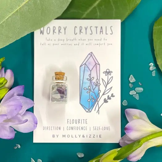 BY MOLLY & IZZIE - Worry Crystal - Flourite