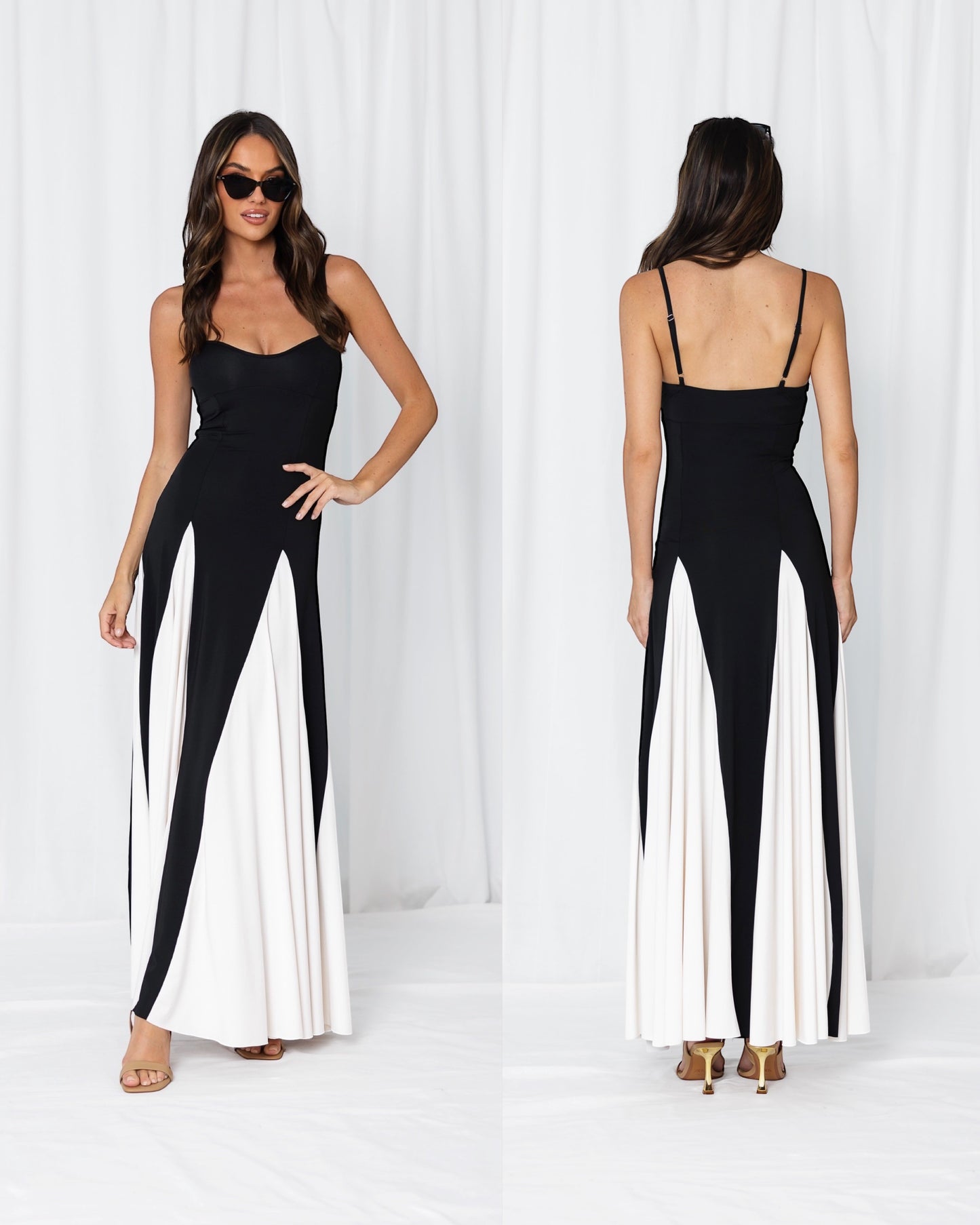 LOVE LILY THE LABEL - Gia Dress - Black/Nude