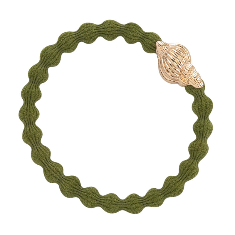 BY ELOISE - Plain Bangle Band - Gold Tropical Seashell