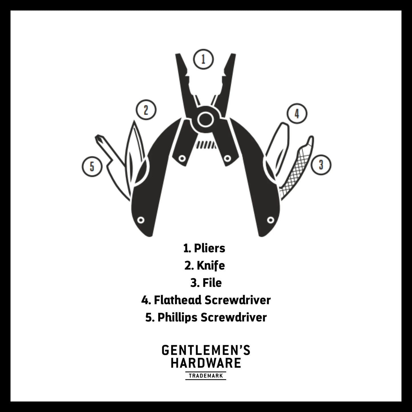 GENTLEMENS HARDWARE - Titanium Pocket Pliers Multi
