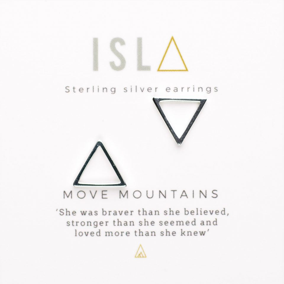 ISLA - Earrings - Move Mountains - Silver