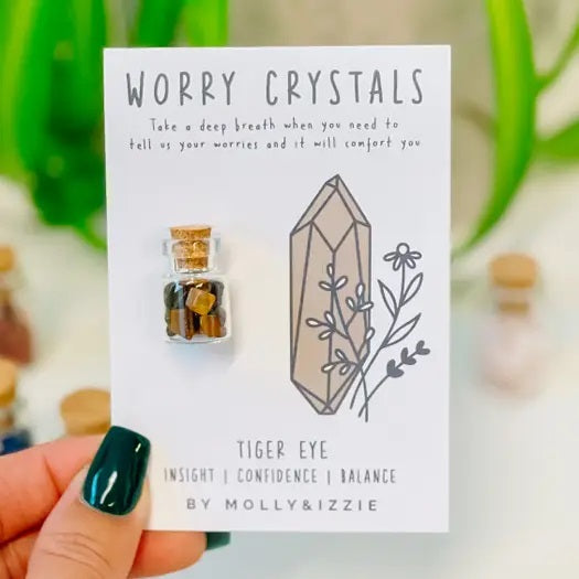 BY MOLLY & IZZIE - Worry Crystal - Tiger Eye