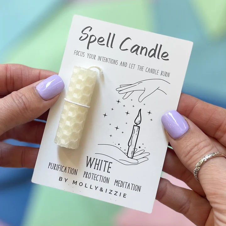 BY MOLLY & IZZIE - Spell Candle - White