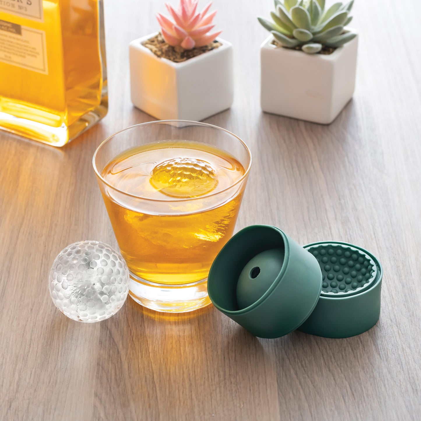 KIKKERLAND - Golf Ball Ice Ball Moulds 2pcs