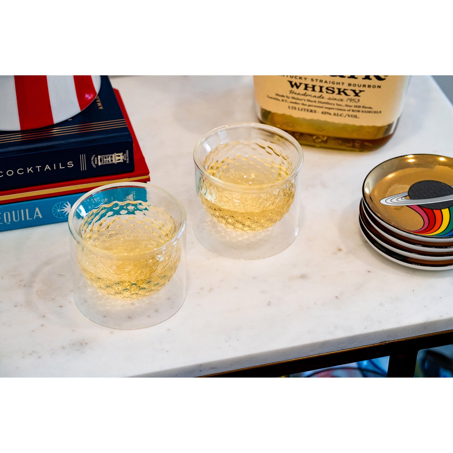 KIKKERLAND - Golf Ball Glasses 2pcs Set
