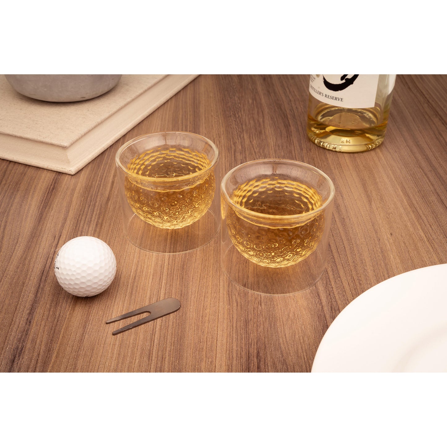 KIKKERLAND - Golf Ball Glasses 2pcs Set