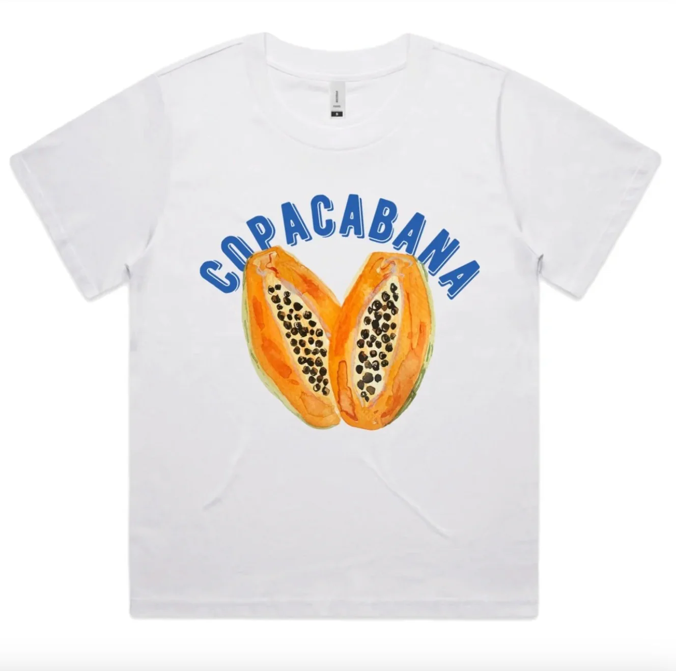 MAKU THE LABEL - Copacabana Tropical - Full Length T-Shirt - White