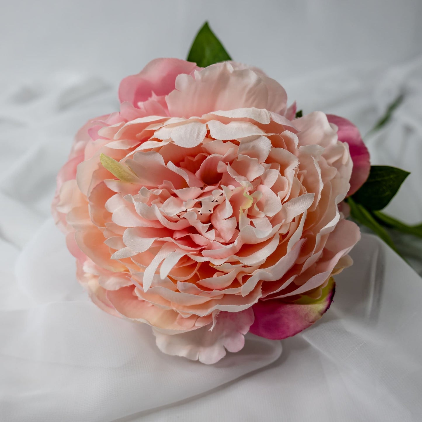REALISTIC ARTIFICIAL FLOWERS - Pink Peony Large Bloom