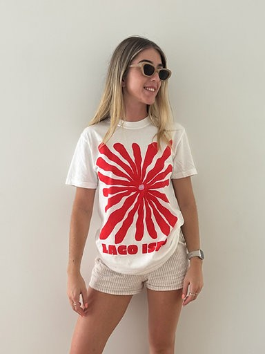 MAKU THE LABEL - Lago Iseo - Full Length T-Shirt - White