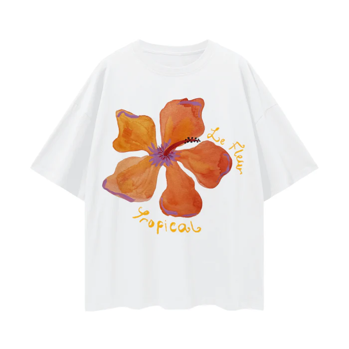 MAKU THE LABEL - Le Fleur - Oversize T-Shirt - White