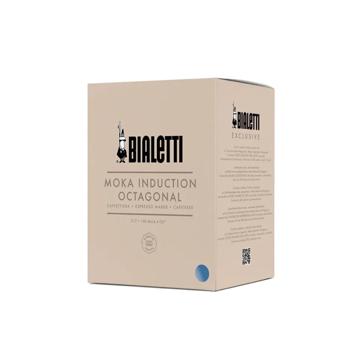 BIALETTI - Moka Exclusive Induction 3 Cup - Grey