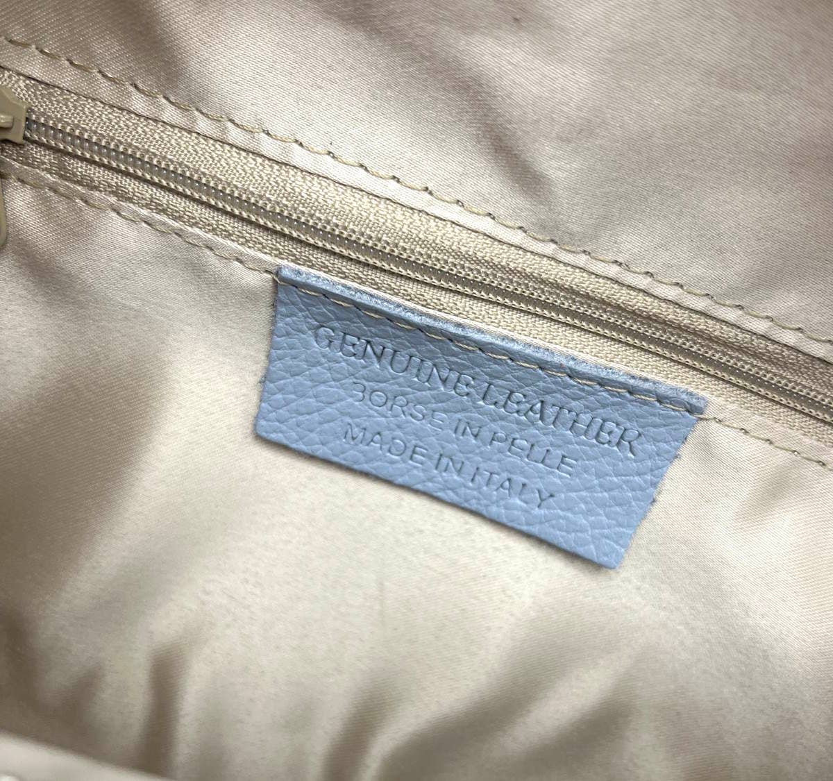 SUIE VALENTINI - Fanny Pack - Light Blue (Genuine Leather)