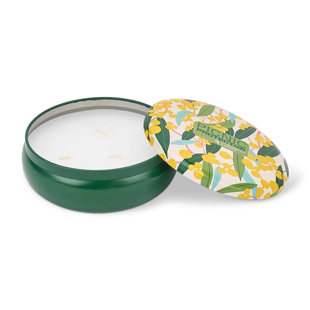 ANNABEL TRENDS - Picnic Protector Citronella Candle - Golden Wattle
