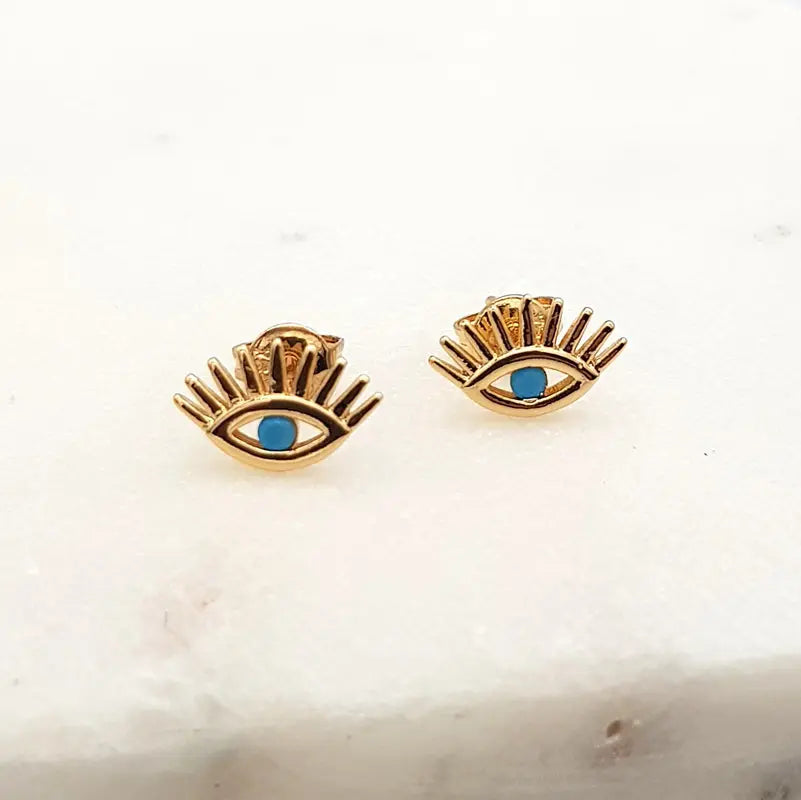 CHRYSALINI - EARRINGS - Mati Turquoise Stud