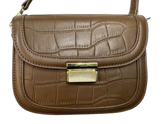 Tripp - Textured Saddle Bag - Milk Chocolate