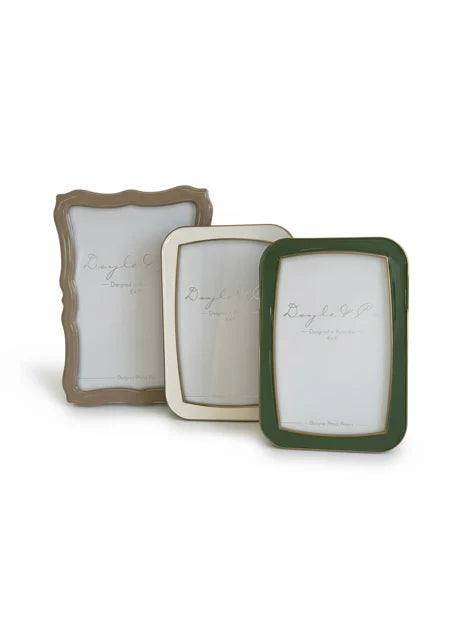 DOYLE & CO - FRAME - Pistachio/Gold Enamel Frame 5x7
