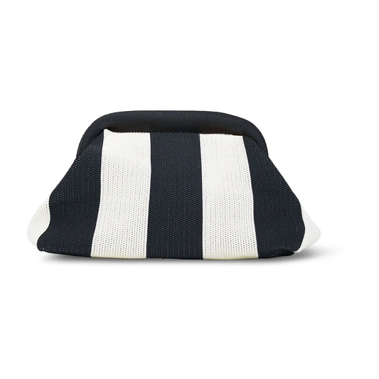 ANNABEL TRENDS - Dumpling Clutch - Black/Cream