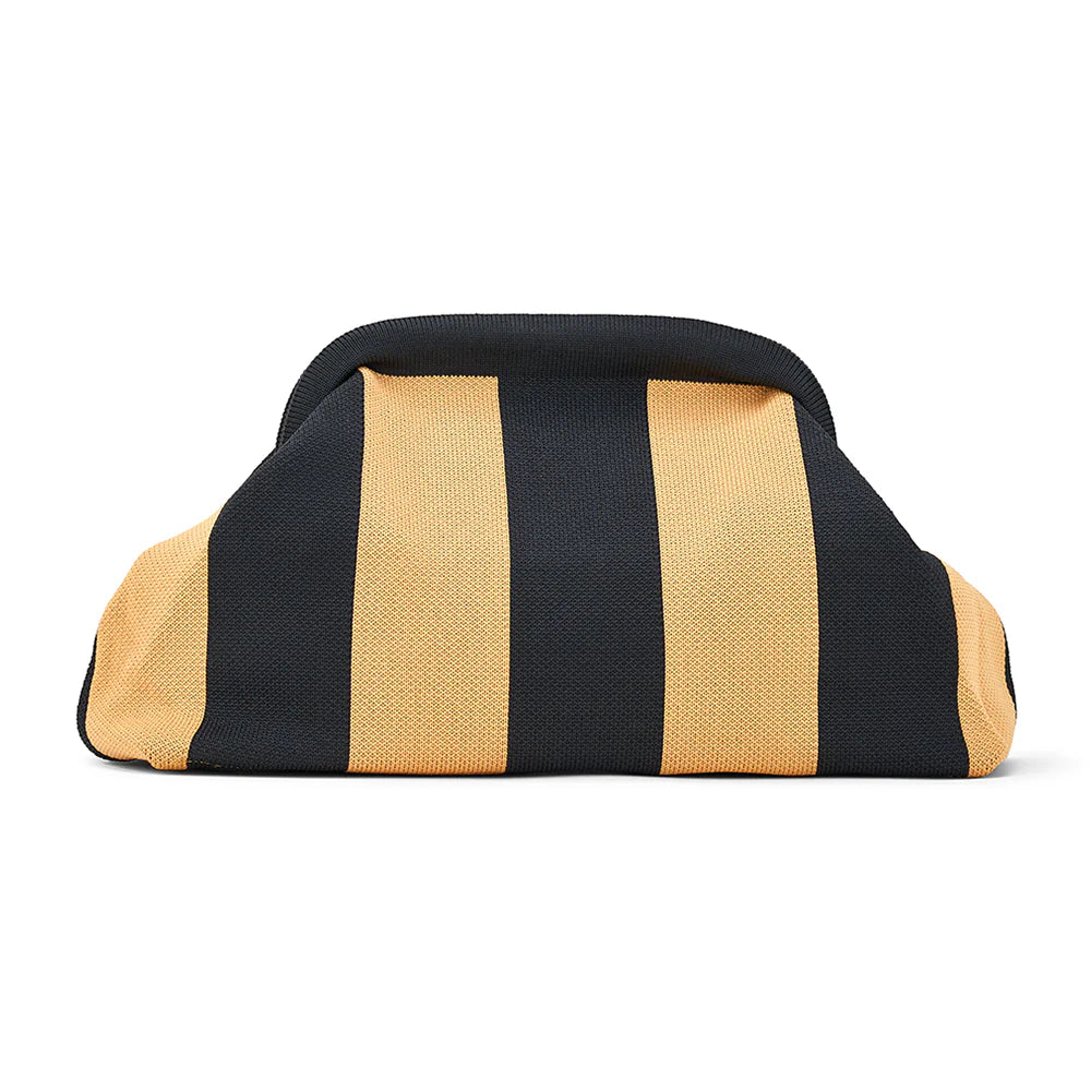 ANNABEL TRENDS - Dumpling Clutch - Black/Toffee
