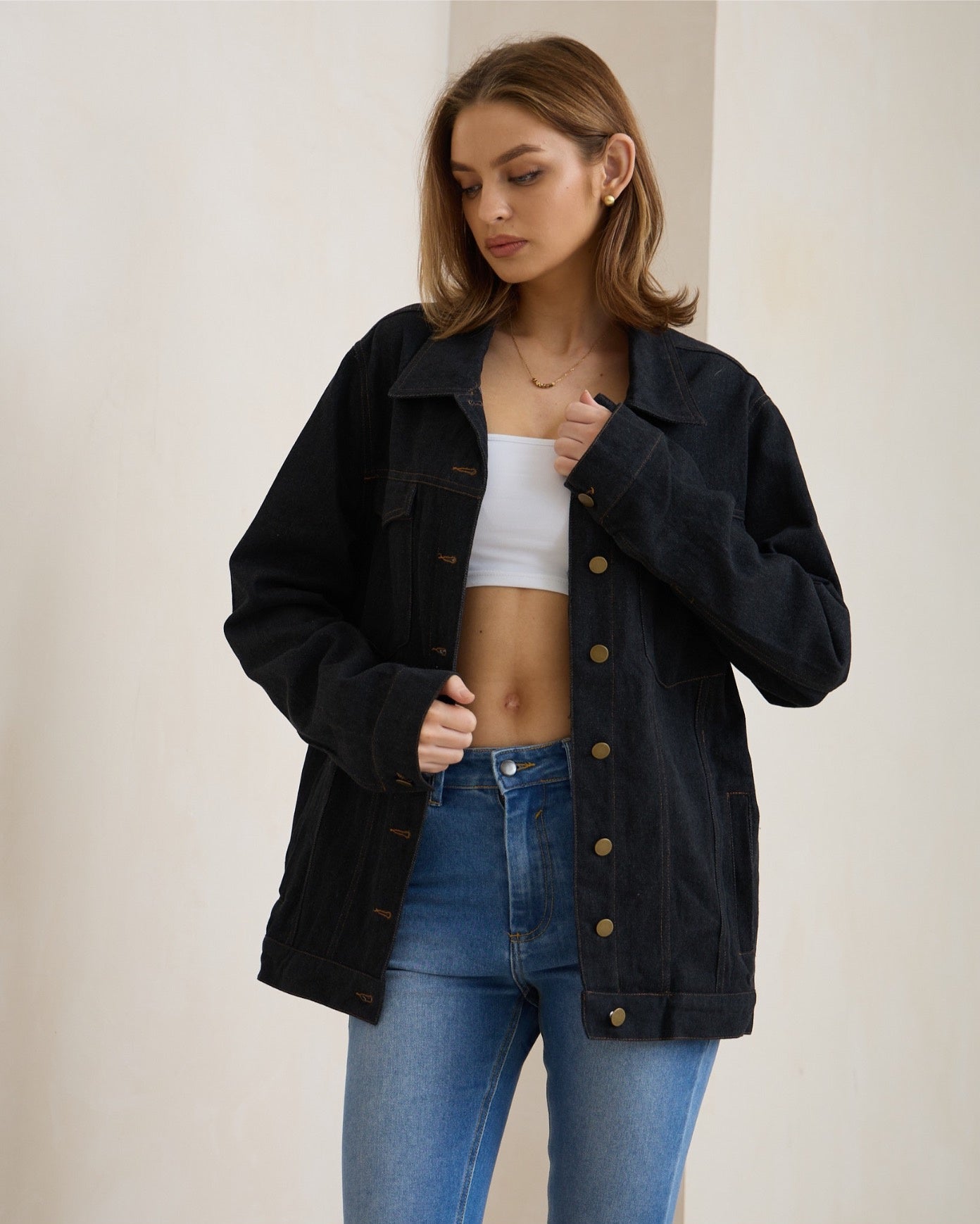 IRIS MAXI - Denim Jacket