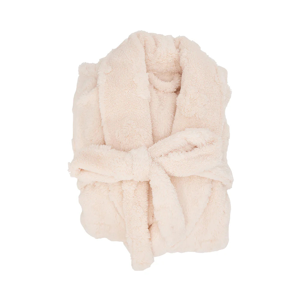ANNABEL TRENDS - Bath Robe - Cosy Luxe - Embossed Flower - Cream