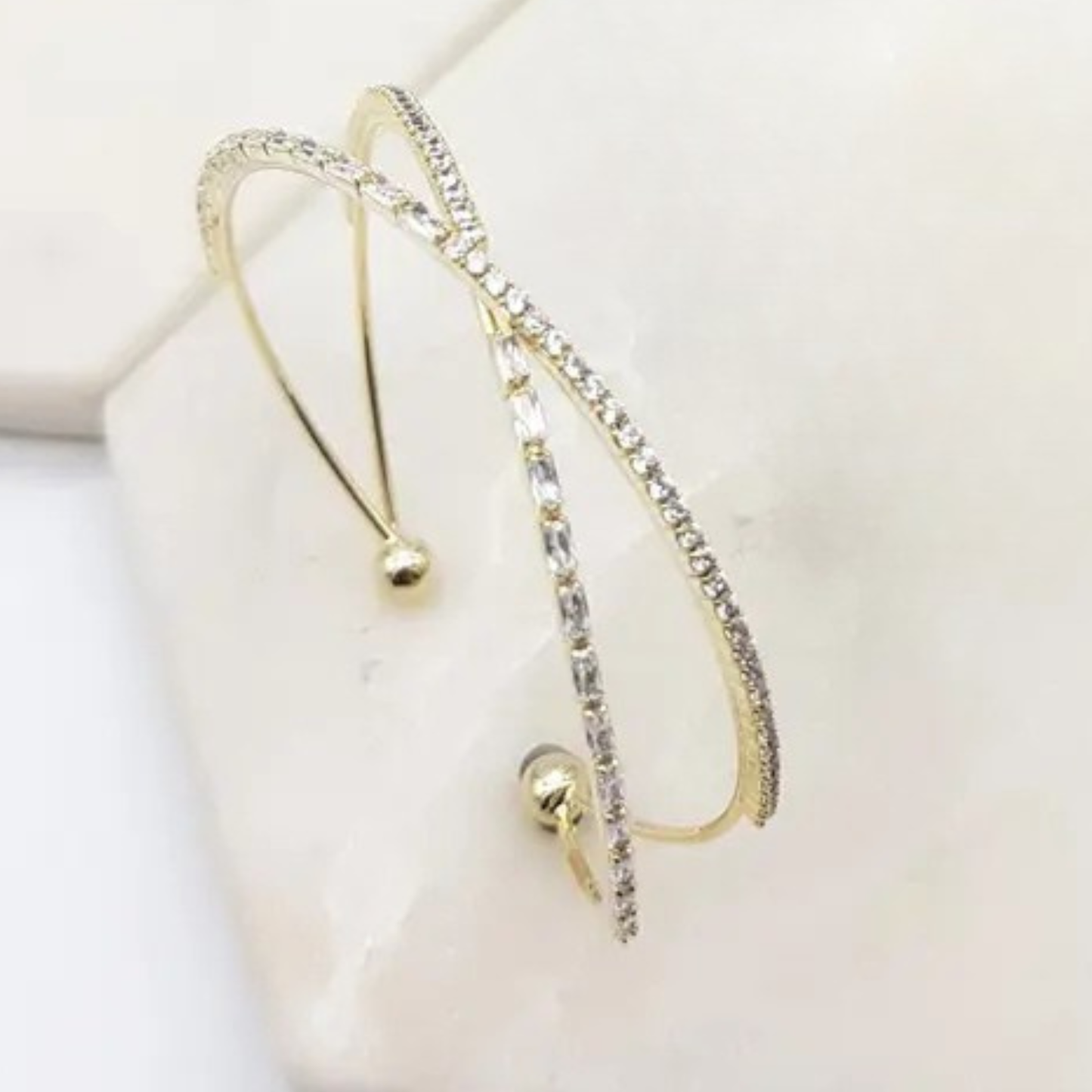 CHRYSALINI - BRACELET - Cross-Over Bracelet - Gold