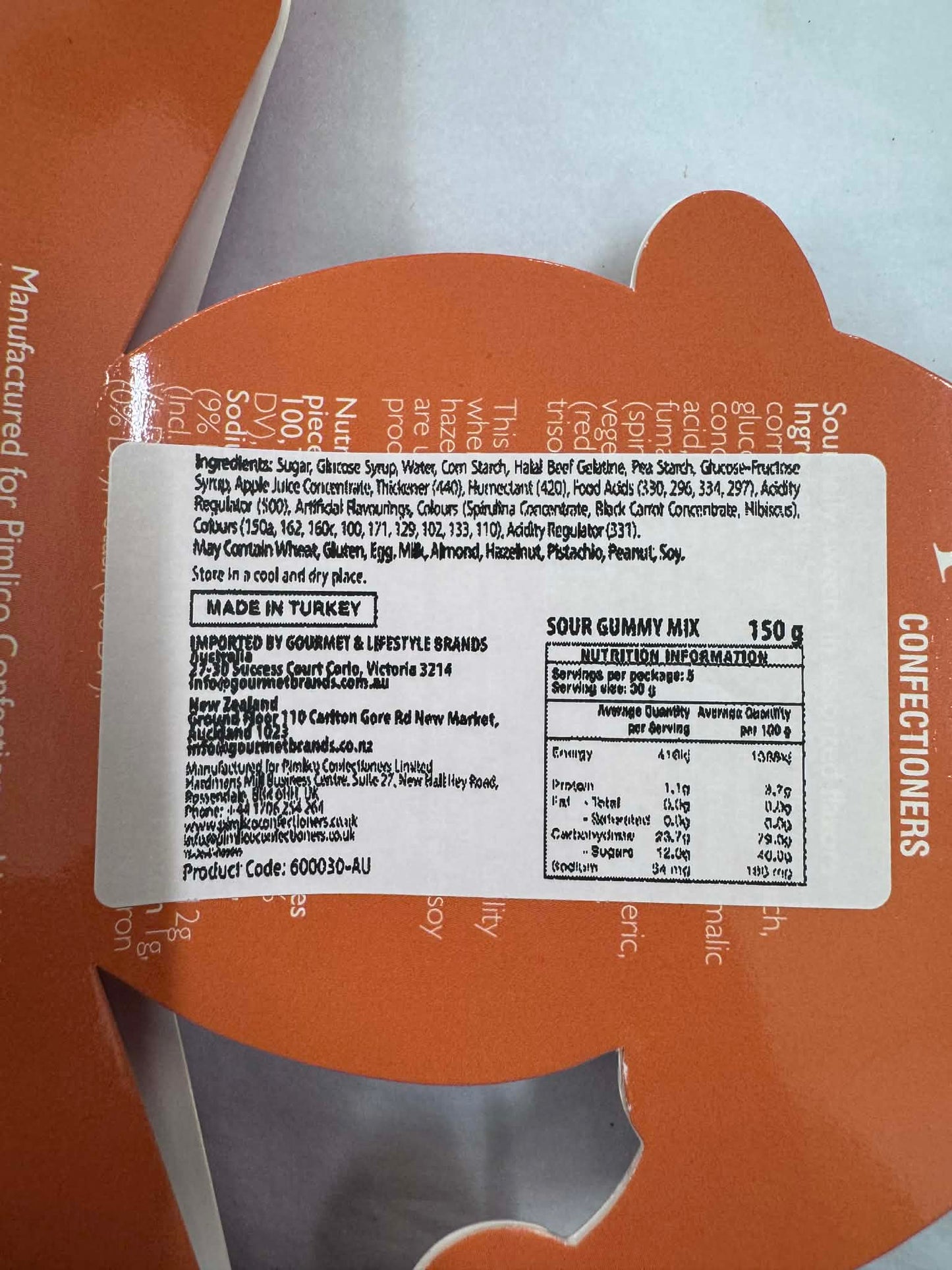 PIMLICO - Gingerbread Man Sour Gummy Mix 150g