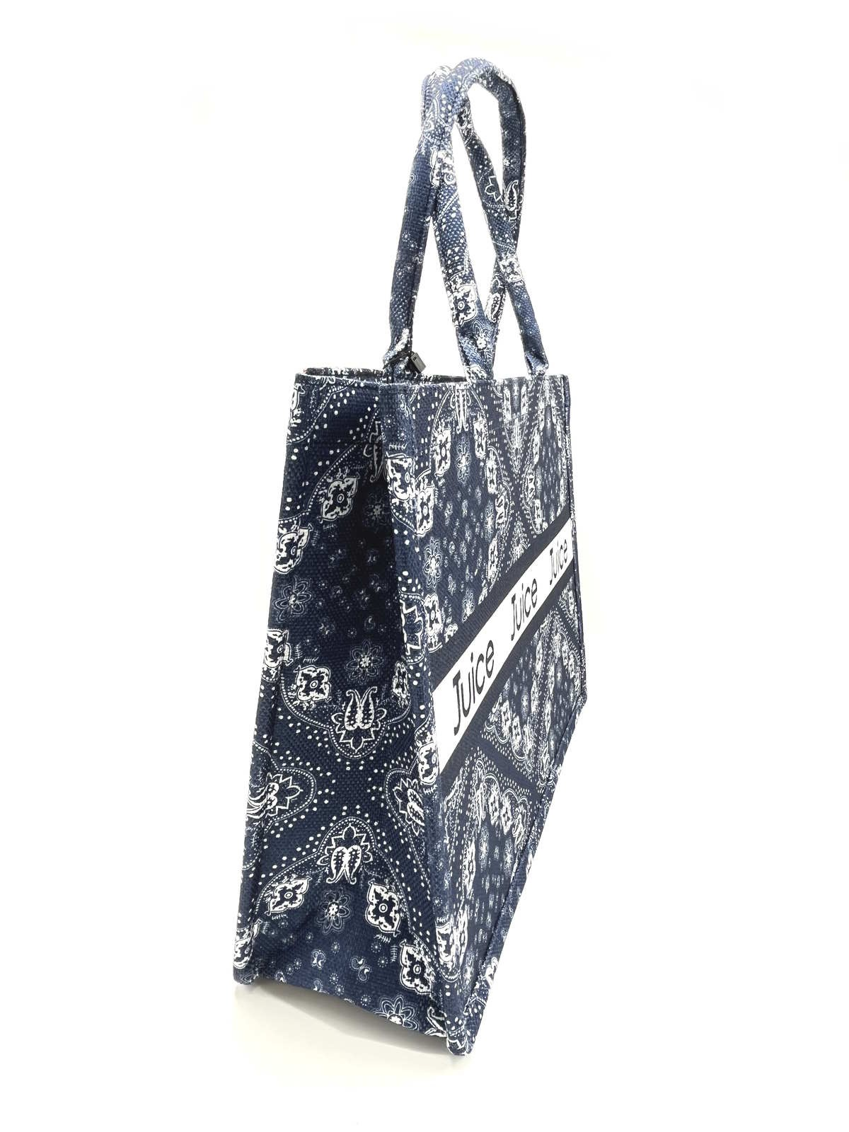 JUICE - Market Bag - Blue Paisley