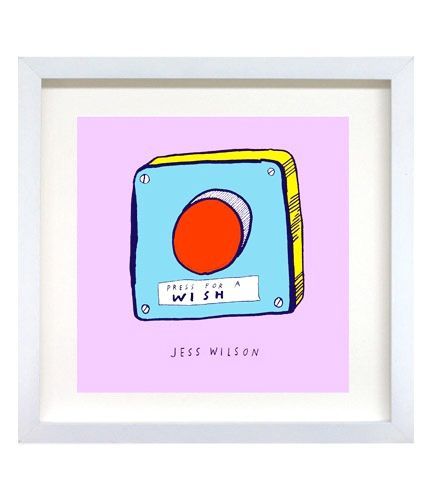 ART SLICE - Press For A Wish (framed print)